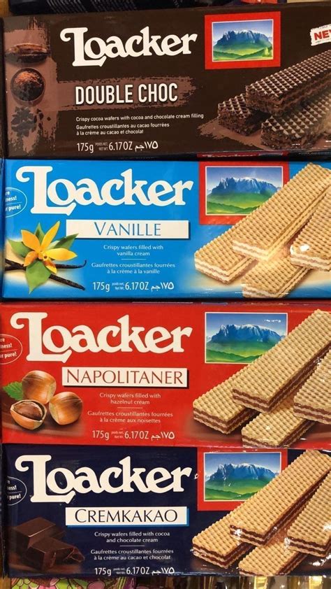 loacker classic wafers  flavours sarti