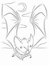 Bats Fledermaus Ausmalbilder Vampier Printable Halloweens sketch template