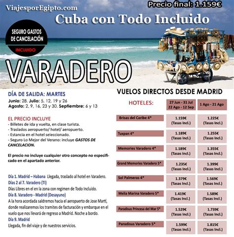 Viajes A Cuba Todo Incluido Vacaciones En Varadero⇒verano 2016