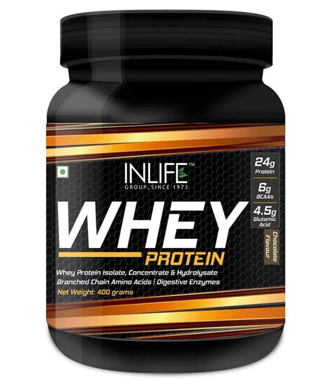 inlife whey protein powder supplement chocolate flavor  gm buy inlife whey protein powder