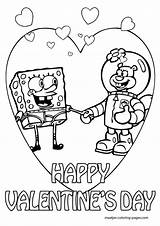 Coloring Spongebob Valentines Pages Valentine Kids Printable Sandy Sheets Maatjes Cards Color Disney Superhero Print Browser Window Choose Board Popular sketch template