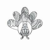 Turkey Mandala Mandalas Animal sketch template