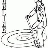 Curling Coloring Pages Colorings Print sketch template
