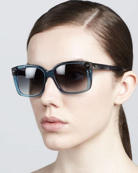 lanvin clear frame sunglasses