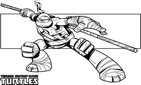 teenage mutant ninja turtles coloring pages donatello