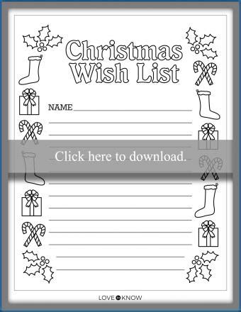 childs christmas  list coloring page samuels sonfeaughe