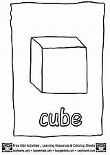 Cube Coloring Pages Results sketch template