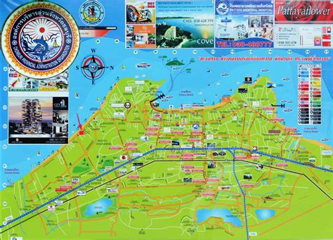 Map Of Pattaya Naklua Pattaya And Jomtien Beach