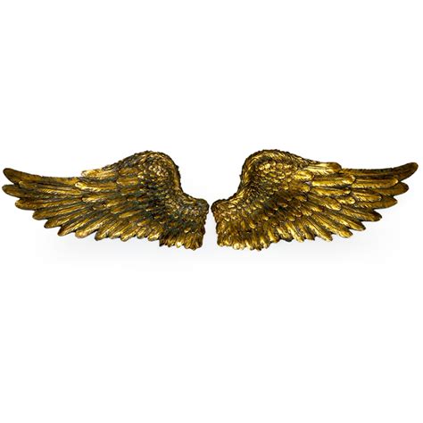 antique gold pair  angel wings home accessories