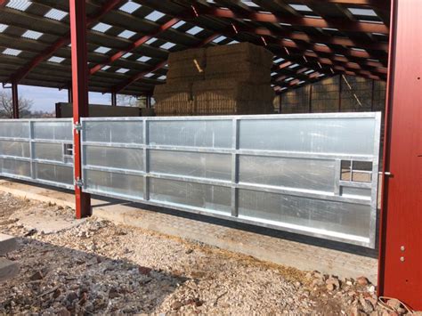 gst fabrication cattle feed barriers sheeted doors security barriers