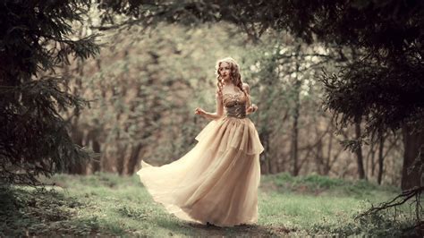 Hintergrundbilder Wald Frau Modell Fotografie Kleid