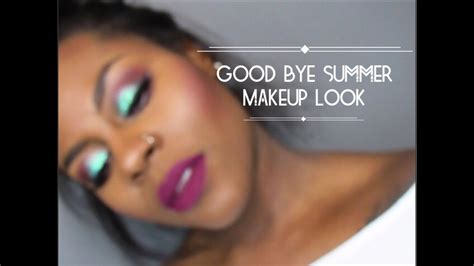 good bye summer makeup look ft the masquerade palette youtube