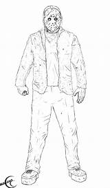 Jason Freddy Vs Coloring Pages Drawing Myers Michael Ec87 Mask Deviantart Template 2009 Getdrawings Sketch sketch template