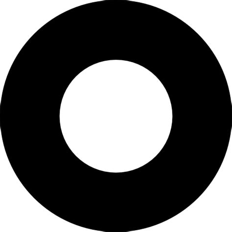 icon circle button thick outline