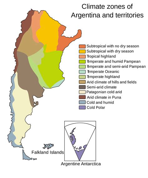 climate zones  argentina   mapporn