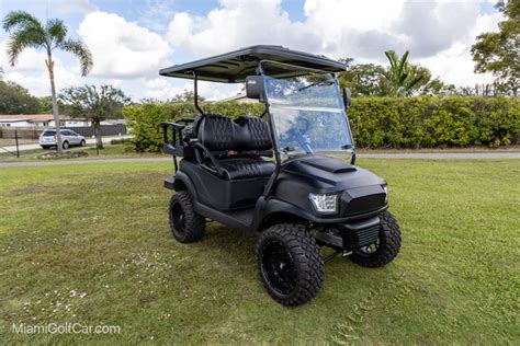 club car precedent  passenger alpha matte black sku  miami golf carts