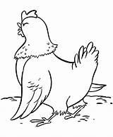 Coloring Pages Chicken Farm Hen Chickens Animal Kids Angry Mother Clipart Para Colorear Gallina Animals Cantando Printable Popular Gif Sheet sketch template