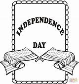 Independence Coloring Pages Printable Poster Color sketch template
