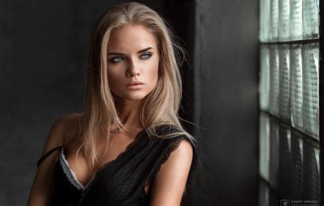 Обои Model Pretty Blonde Евгений Маркалев картинки на рабочий стол
