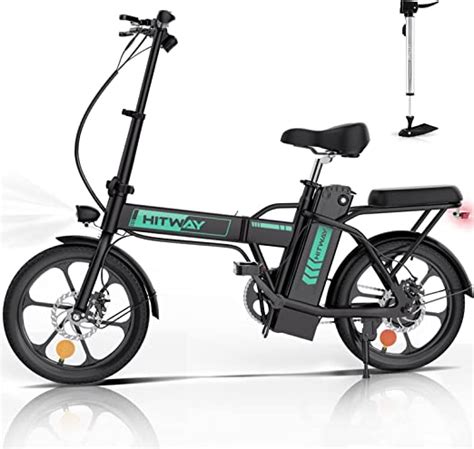 hitway electric bike  bike foldable city bikes  battery  motor assist range