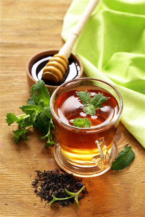 mint flavored tea stock photo image  ingredient herb