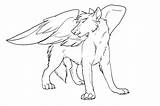 Wolf Coloring Pages Wolves Winged Wings Anime Drawing Adult Pack Print Fighting Kids Color Adults Colouring Printable Line Theme Getdrawings sketch template