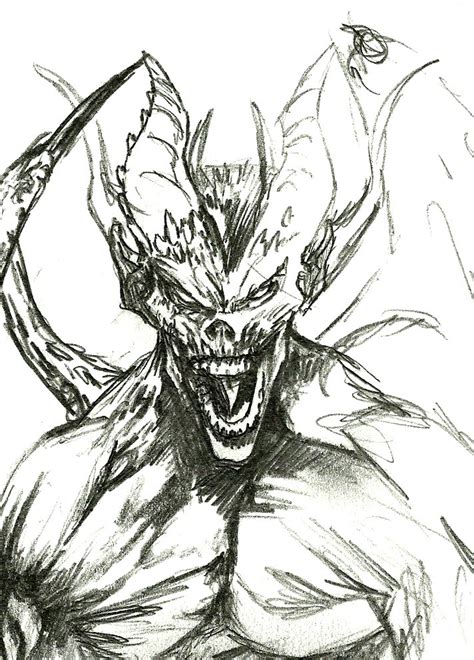 demon face drawing  paintingvalleycom explore collection  demon