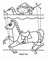 Coloring Puppet Pages Christmas Toys Horse Clipart Fun Children Sheet Sheets Popular Kids Coloringhome Library Honkingdonkey sketch template