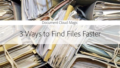 ways  find files faster