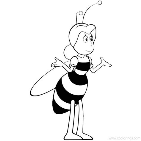 maya  bee  cassandra coloring pages xcoloringscom