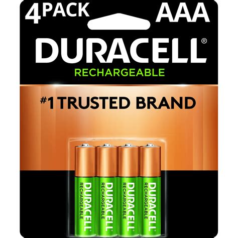 duracell rechargeable aaa batteries pre charged  triple  battery