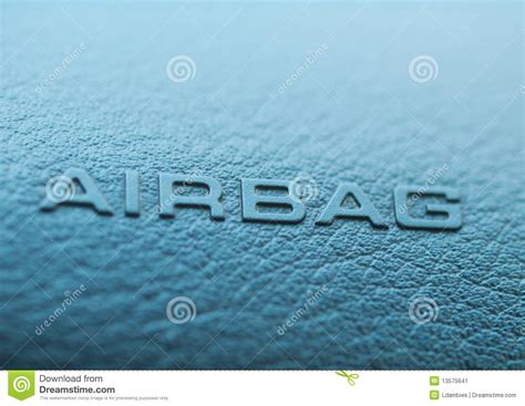 luchtkussen stock afbeelding image  blauw dashboard