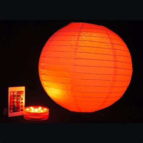 colorful led paper lantern lights  remote control  colors wireless battery operated led