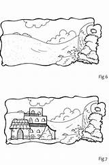 Rock House Wise Foolish Builders Parable Coloring Built Sand Man Jesus Bible Pages Casa School Crafts Na Kids Houses Visit sketch template