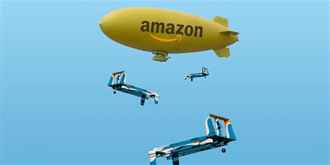 amazon patents blimp warehouse  billboards   gliding drones   instant