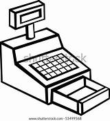 Cash Register Machine Shutterstock Stock Search sketch template