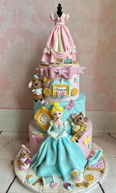 Cinderella Birthday Cake Cinderella Birthday Cake Disney Themed
