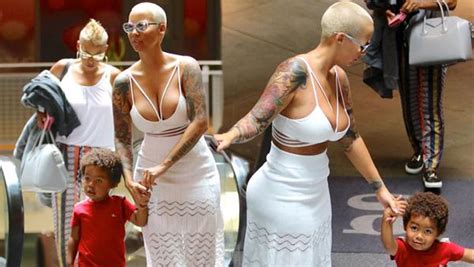 Amber Rose Keeps The Sexy Going During A Movie Day With