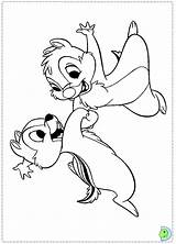 Chip Dale Coloring Pages Disney Characters Coloring4free Dinokids Knabbel Babbel Fun Kids Baby Cute Tinkerbell Close sketch template