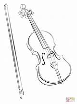 Coloring String Pages Drawing Instrument Instruments Step Family Musical Violin Tutorials Music sketch template