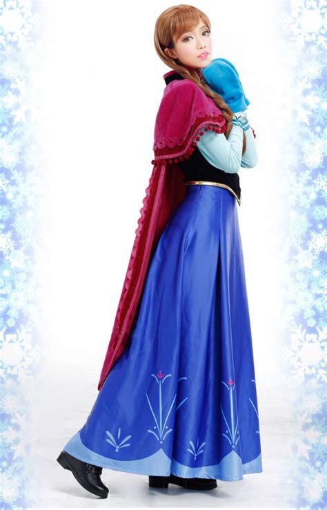 disney anna frozen complete cosplay costume for adults halloween