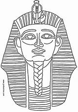 Sfinge Pharaon Pharaoh Tutankhamon Tete Pharao Egitto Ausmalen Egypte Egizi sketch template