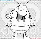 Pillbug Waving Outlined Clipart Thoman Cory sketch template