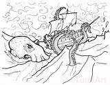 Kraken Ship Coloring Pages Printable Kids Monster Categories sketch template
