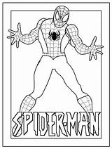 Coloring Spiderman Pages Printable Kids Popular sketch template