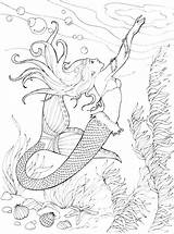 Pages Mermaid Coloring Melody Little Getcolorings Enchanting Baby sketch template