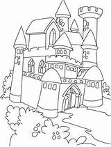 Coloriages 1137 Chateau sketch template
