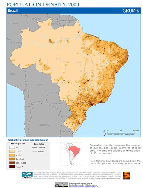 Brazil Population Density 2000 Population Density Measur… Flickr