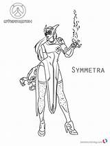 Coloring Pages Overwatch Symmetra sketch template