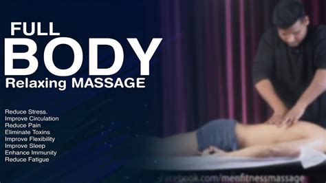 full body relaxing fitness massage man body massage  expert